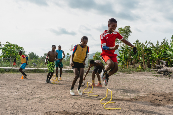 Soccer is the most popular sport in Haiti, so of course, it was important for our site to have a field. In 2018, a team donated and helped construct a basketball court that quickly became a community favorite as well (there are not many basketball courts in Haiti). Church and community tournaments bring players from various surrounding communities and lots of fans together for exciting games. Sports are an easy way to rally a community together.